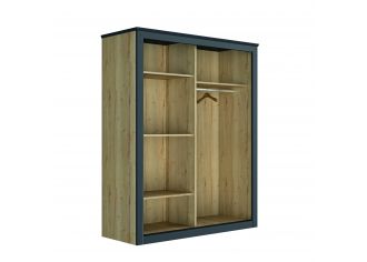 EPSILON - Armoire 2 Portes Coulissante Miroir
