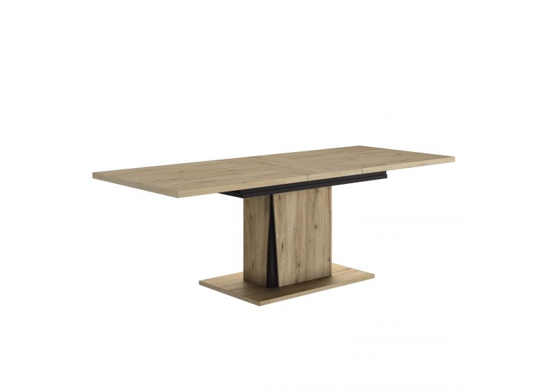 CRACK - Table rectangulaire avec allonge de 45cm