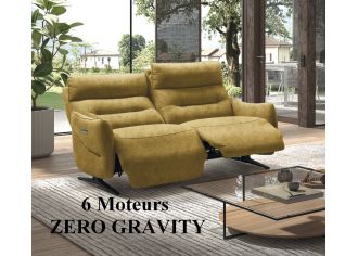 COLONIA - Fauteuil Pivotant Relax Electrique 3 Moteurs, ZERO GRAVITY en Tissu COLONIA - Fauteuil Pivotant Relax Electrique 3 Moteurs, ZERO GRAVITY en Tissu