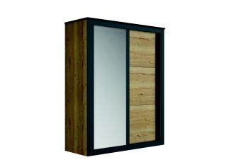 EPSILON - Armoire 2 Portes Coulissante Miroir