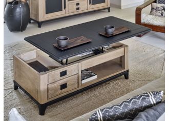 INDUS - Meuble d'appoint 2 Portes 2 Tiroirs 1 Niche INDUS - Meuble d'appoint 2 Portes 2 Tiroirs 1 Niche