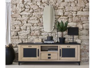 INDUS - Bibliothèque 2 Portes Coulissantes 3 Portes 1 Tiroir INDUS - Bibliothèque 2 Portes Coulissantes 3 Portes 1 Tiroir