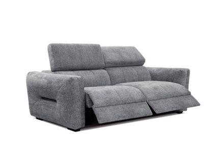 ESPERO - Canapé 2 places Relax Electrique en Tissu