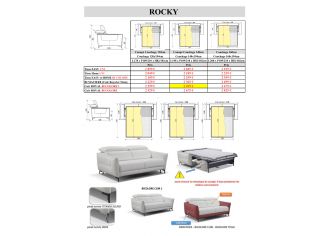 RAPIDO ROCKY - Couchage de 160 avec Matelas de 13cm 100% Cuir RAPIDO ROCKY - Couchage de 160 avec Matelas de 13cm 100% Cuir