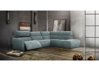 COOPER - Canapé 3 Places Relax Electrique en Tissu COOPER - Canapé 3 Places Relax Electrique en Tissu