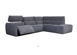 COOPER - Canapé 3 Places Relax Electrique en Tissu COOPER - Canapé 3 Places Relax Electrique en Tissu