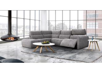 COOPER - Canapé 3 Places Relax Electrique en Tissu COOPER - Canapé 3 Places Relax Electrique en Tissu