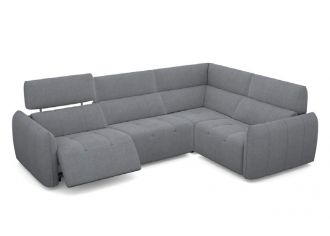 COOPER - Canapé 3 Places Relax Electrique en Tissu COOPER - Canapé 3 Places Relax Electrique en Tissu