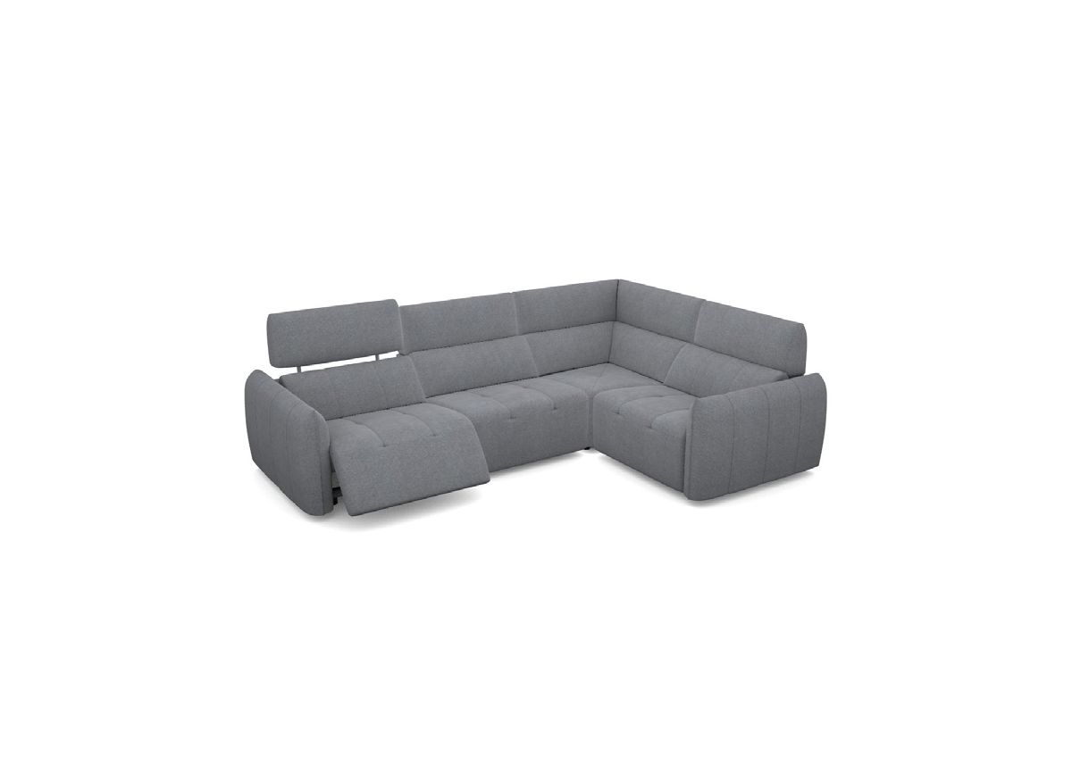 COOPER - Canapé 3 Places Relax Electrique en Tissu COOPER - Canapé 3 Places Relax Electrique en Tissu