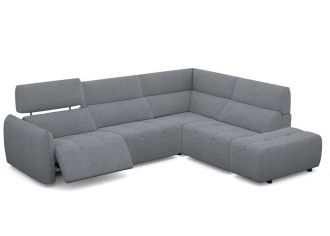 COOPER - Canapé 3 Places Relax Electrique en Tissu COOPER - Canapé 3 Places Relax Electrique en Tissu