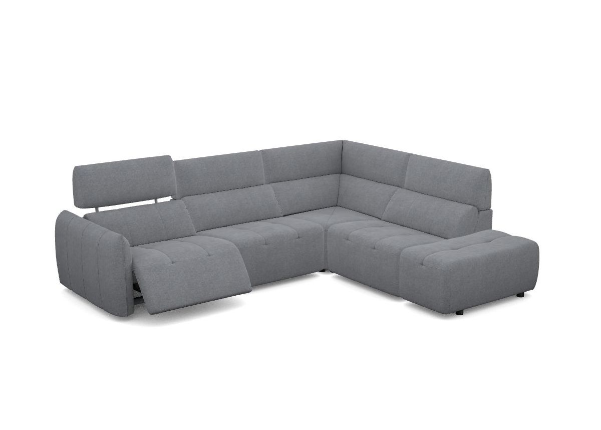 COOPER - Canapé 3 Places Relax Electrique en Tissu COOPER - Canapé 3 Places Relax Electrique en Tissu