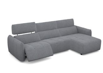 COOPER - Canapé 3 Places Relax Electrique en Tissu COOPER - Canapé 3 Places Relax Electrique en Tissu