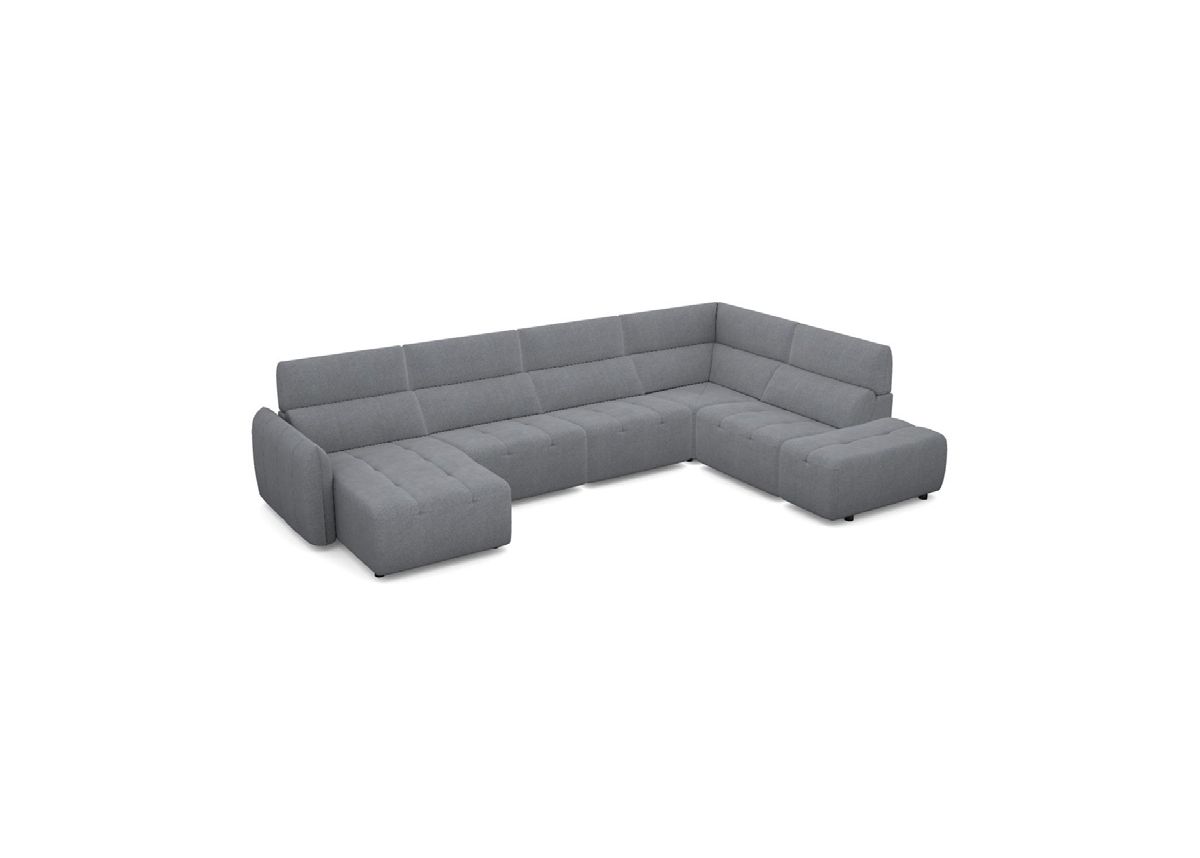 COOPER - Canapé 3 Places Relax Electrique en Tissu COOPER - Canapé 3 Places Relax Electrique en Tissu