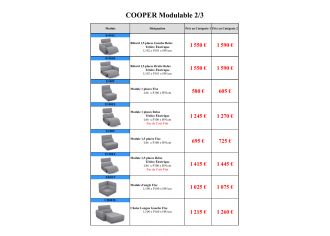 COOPER - Canapé 3 Places Relax Electrique en Tissu COOPER - Canapé 3 Places Relax Electrique en Tissu