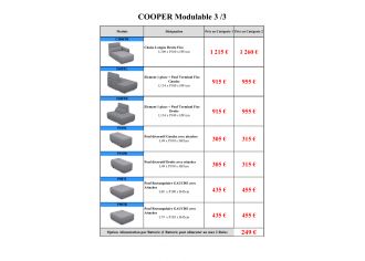 COOPER - Canapé 3 Places Relax Electrique en Tissu COOPER - Canapé 3 Places Relax Electrique en Tissu