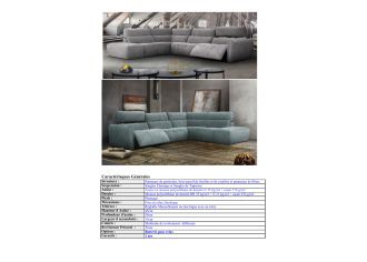 COOPER - Canapé 3 Places Relax Electrique en Tissu COOPER - Canapé 3 Places Relax Electrique en Tissu