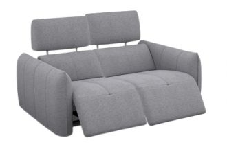 COOPER - Canapé 3 Places Relax Electrique en Tissu COOPER - Canapé 3 Places Relax Electrique en Tissu