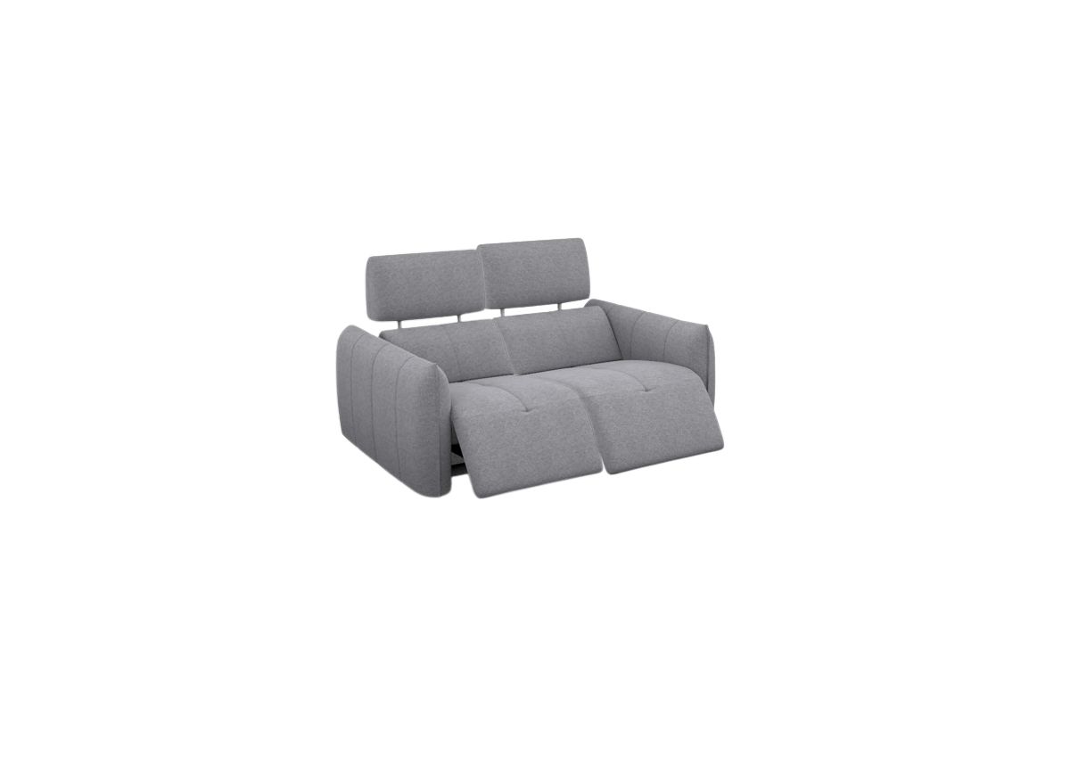 COOPER - Canapé 3 Places Relax Electrique en Tissu COOPER - Canapé 3 Places Relax Electrique en Tissu