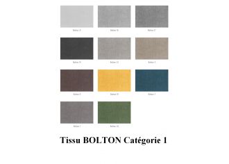 JORDAN - Fauteuil Fixe en Tissu