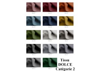 JORDAN - Fauteuil Fixe en Tissu