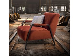 JORDAN - Fauteuil Fixe en Tissu