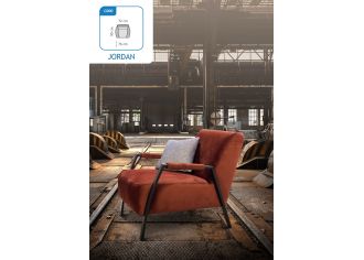 JORDAN - Fauteuil Fixe en Tissu