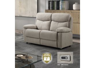 PALMA - Canapé Fauteuil Relax Electrique en Tissu