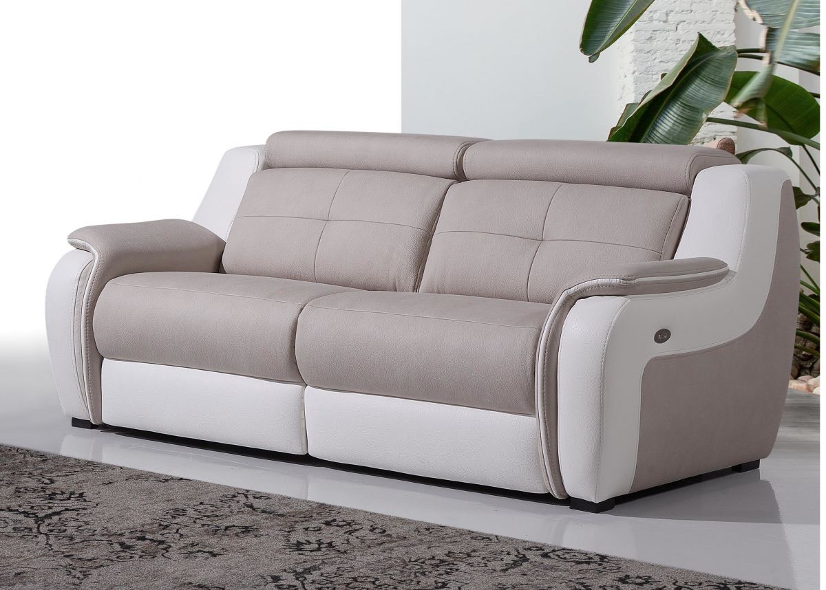 MONACO - Canapé 3 places Relax Electrique en Cuir MONACO - Canapé 3 places Relax Electrique en Cuir