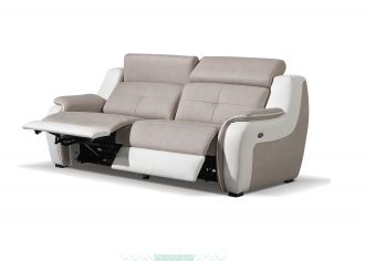 MONACO - Canapé 3 places Relax Electrique en Cuir MONACO - Canapé 3 places Relax Electrique en Cuir