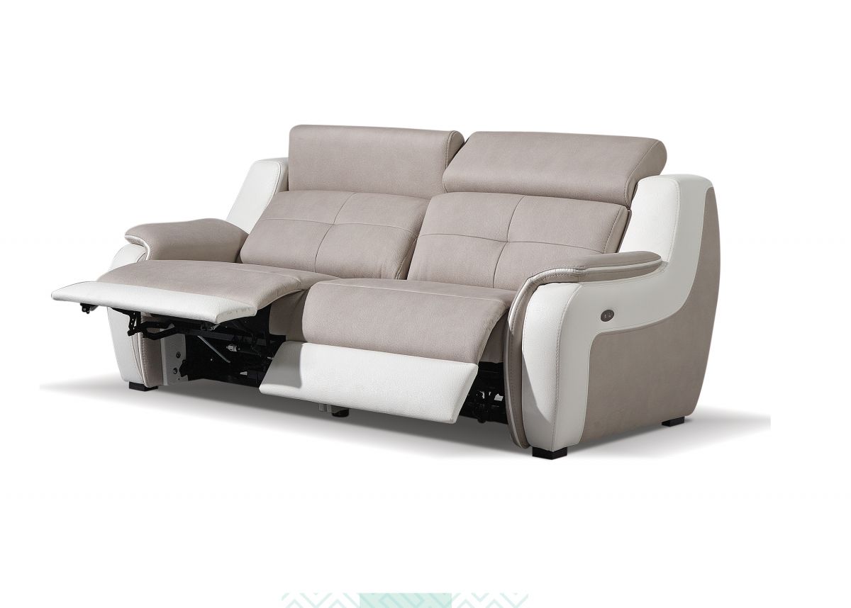 MONACO - Canapé 3 places Relax Electrique en Cuir MONACO - Canapé 3 places Relax Electrique en Cuir