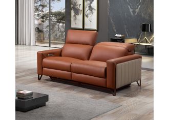 VERONE - Canapé 3 Places Relax Electrique en Cuir