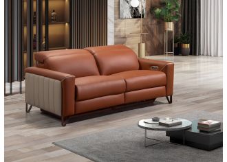 VERONE - Canapé 3 Places Relax Electrique en Cuir