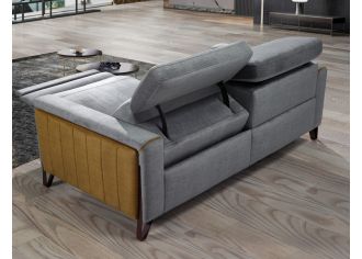 VERONE - Canapé 3 Places Relax Electrique en Cuir