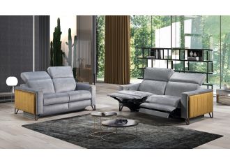 VERONE - Canapé 3 Places Relax Electrique en Cuir