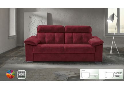 NIORT - Rapido en couchage de 160cm en Tissu