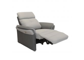 ESPRIT - Fauteuil Relax Electrique + Têtières Electrique + USB en Tissu