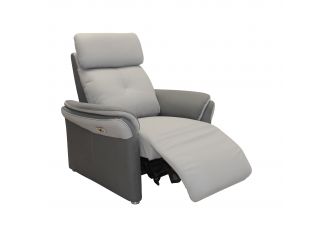 ESPRIT - Fauteuil Relax Electrique + Têtières Electrique + USB en Tissu