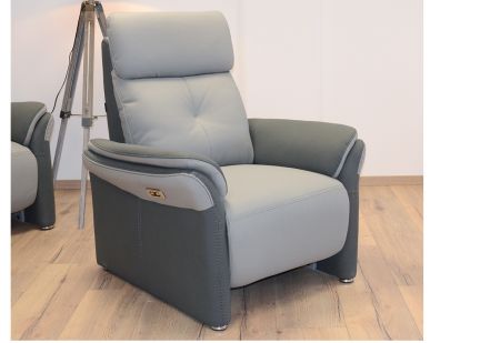 ESPRIT - Fauteuil Relax Electrique + Têtières Electrique + USB en Tissu