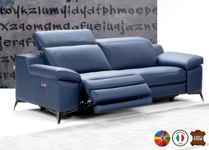 PANDORA - Canapé 3 places Maxi Relax Electrique 100% Cuir